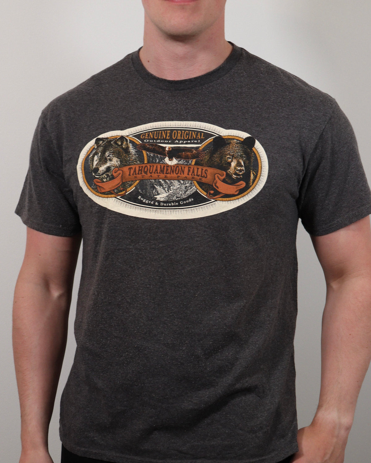 Grár animal graphic tee