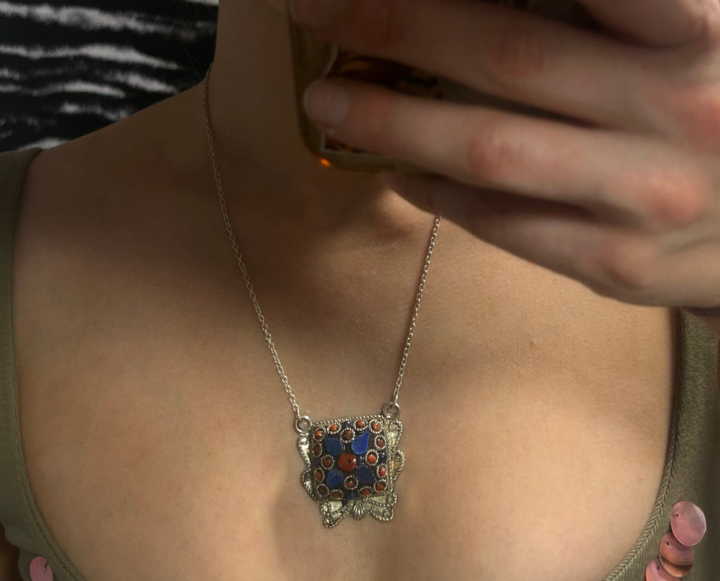 Marglita pendant hálsmen