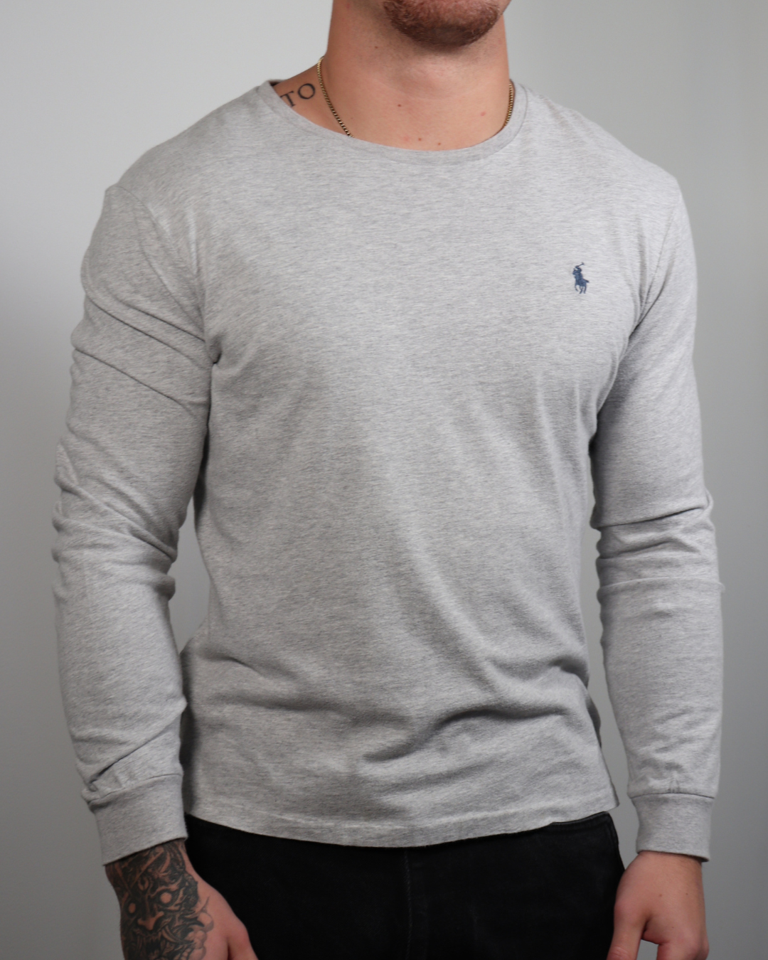 Polo Ralph Lauren grá langermapeysa