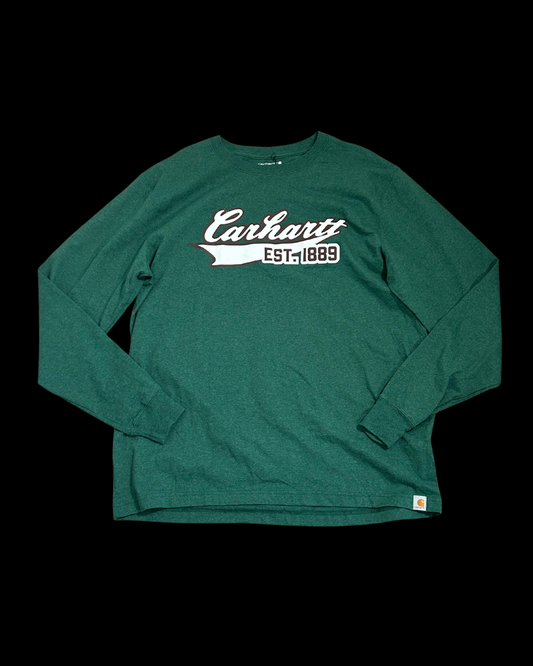 Græn Carhartt langermapeysa