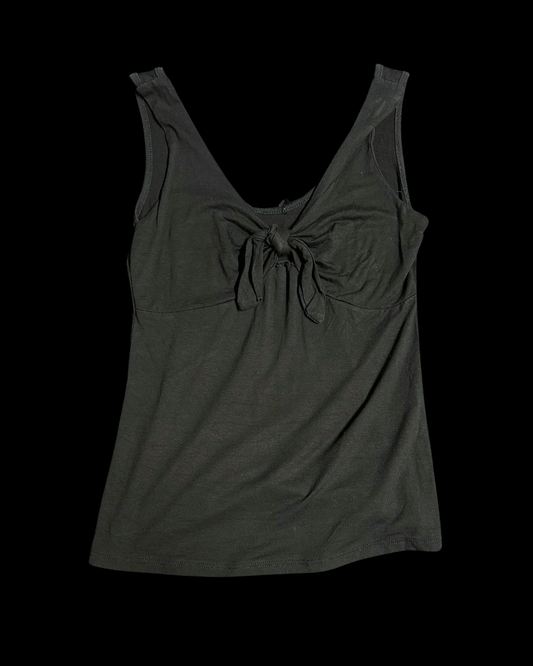 Svartur tie front bolur