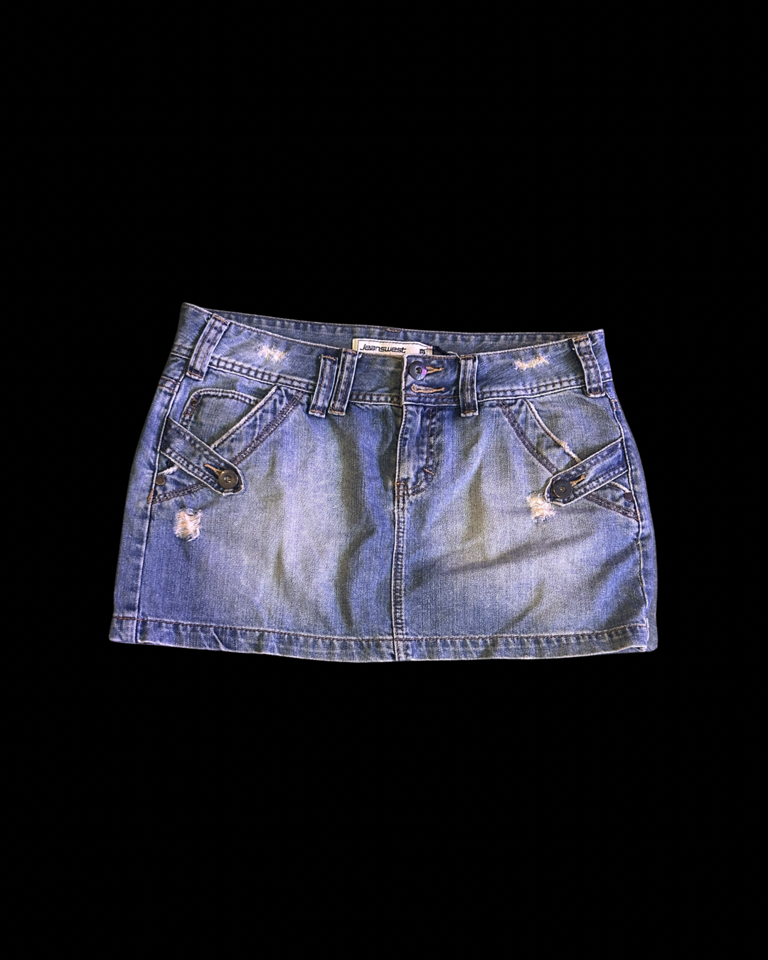 Ljóst distressed gallapils