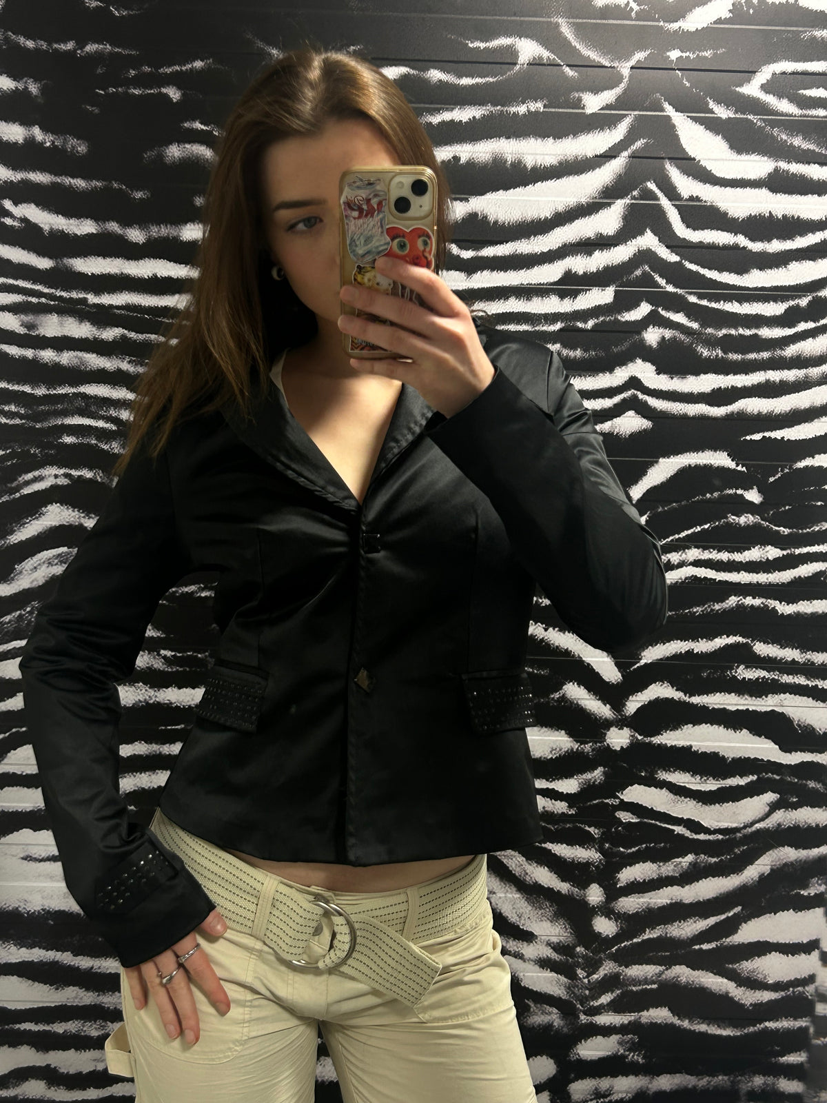 Blazer með skraut detail