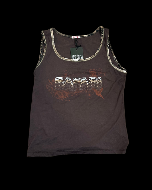 Brúnn y2k graphic bolur