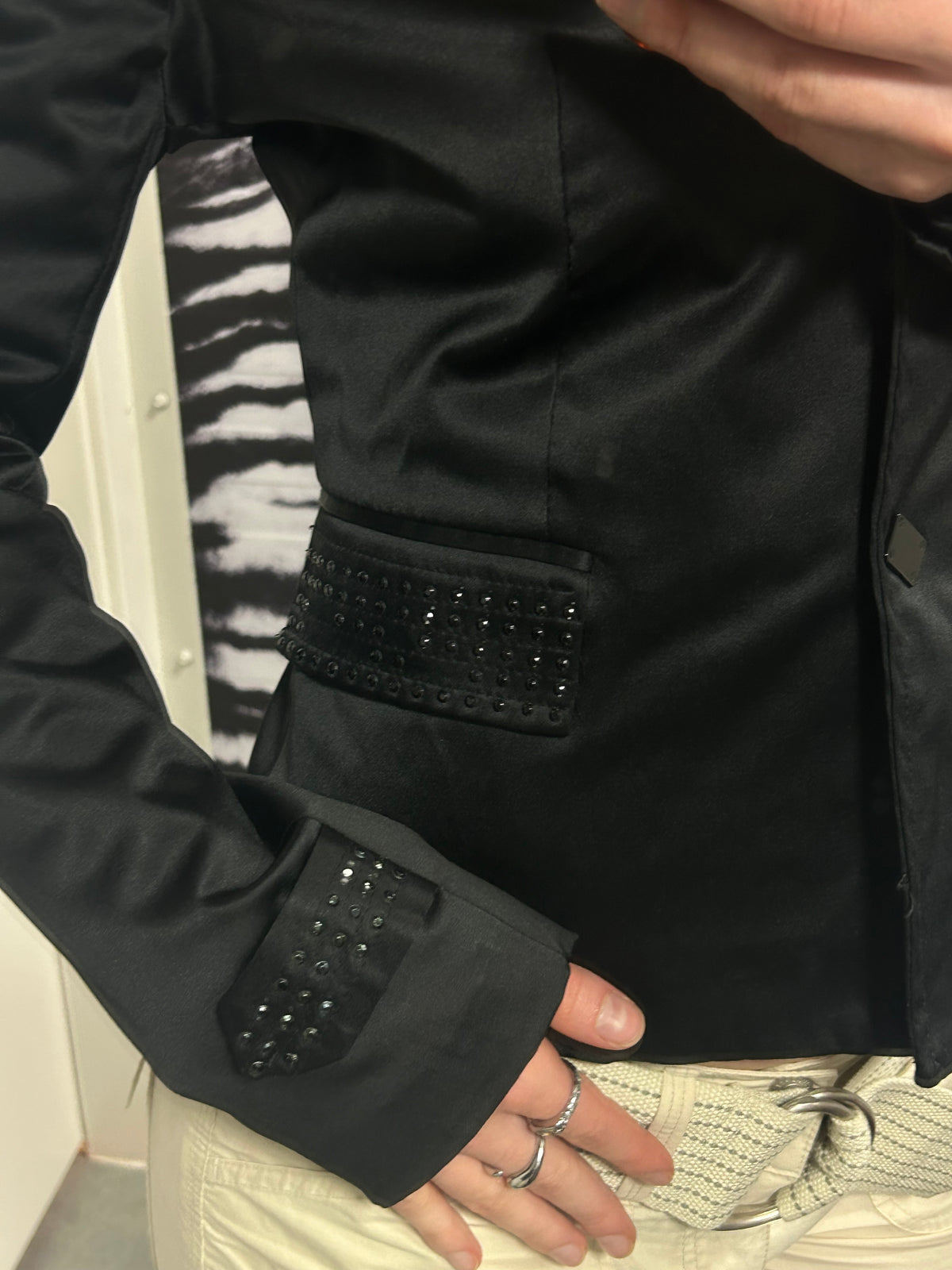 Blazer með skraut detail