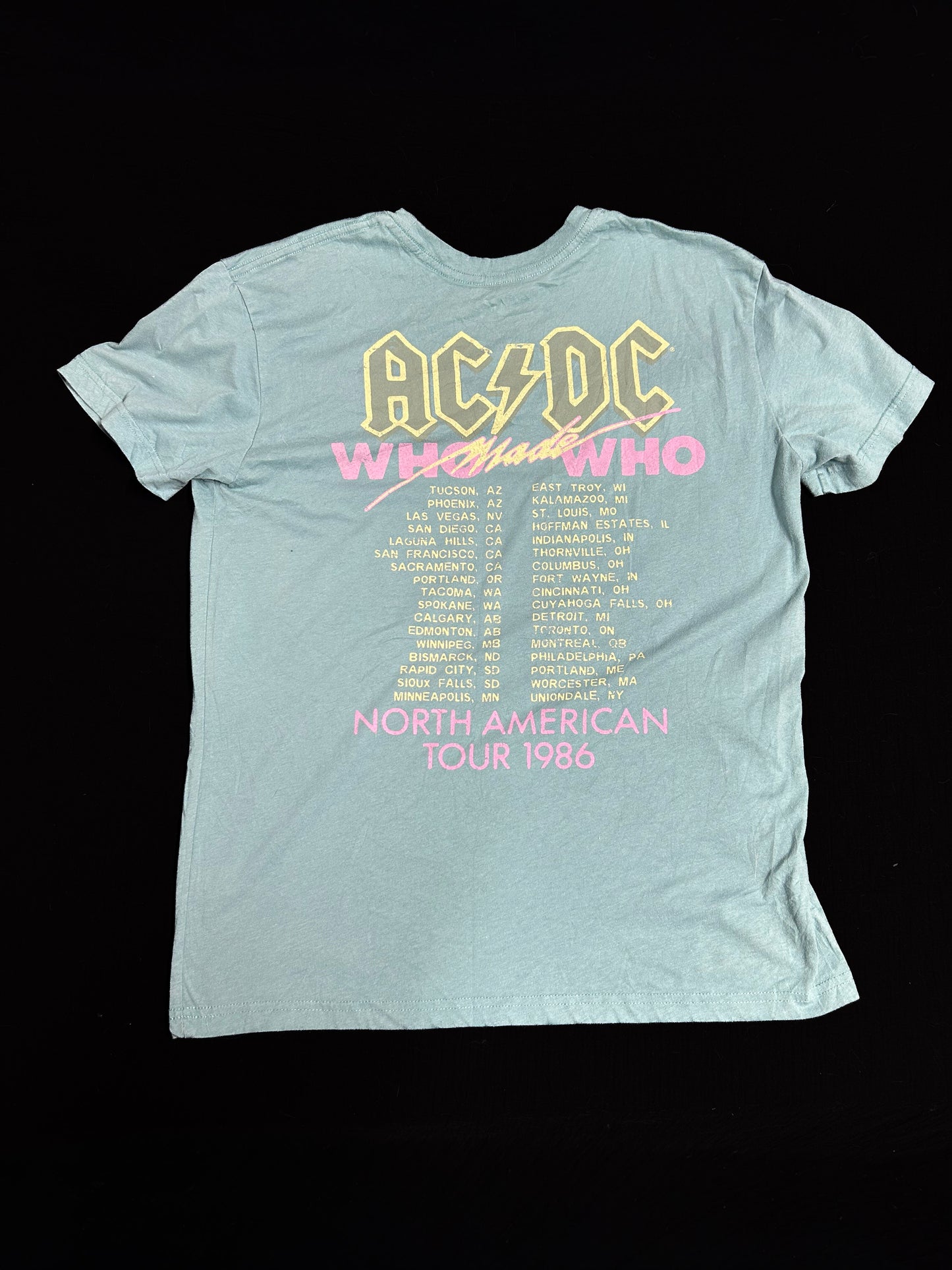 ACDC sægrænn graphic tee