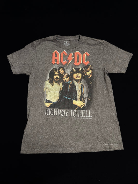 ACDC steingrá graphic tee