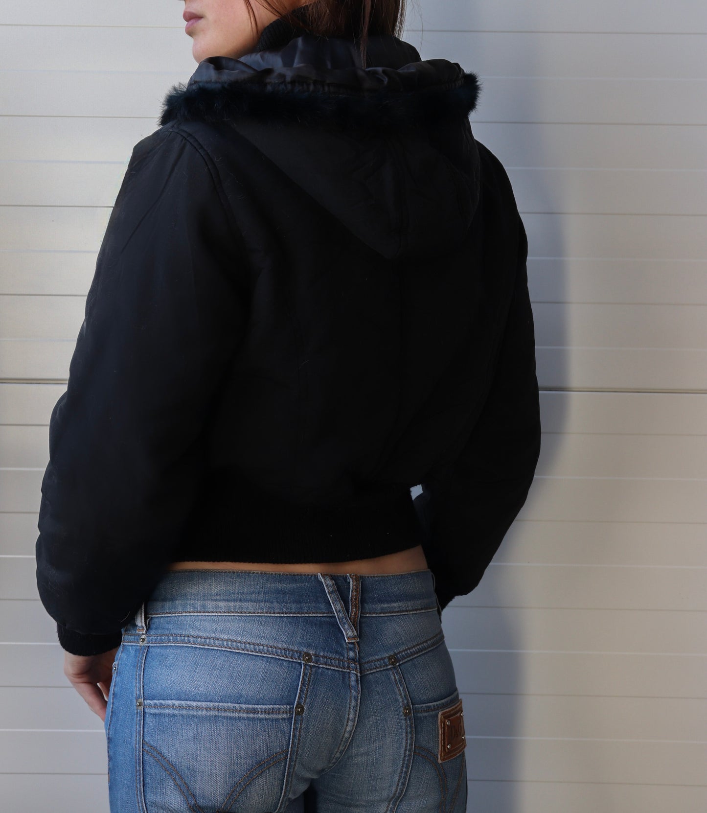 faux fur trim jakki